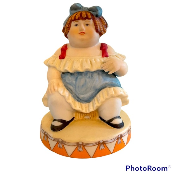 Wallace Berrie Other - Circus Royale Seated Woman Colorful Great Detail in Good Condition 80’s ceramic